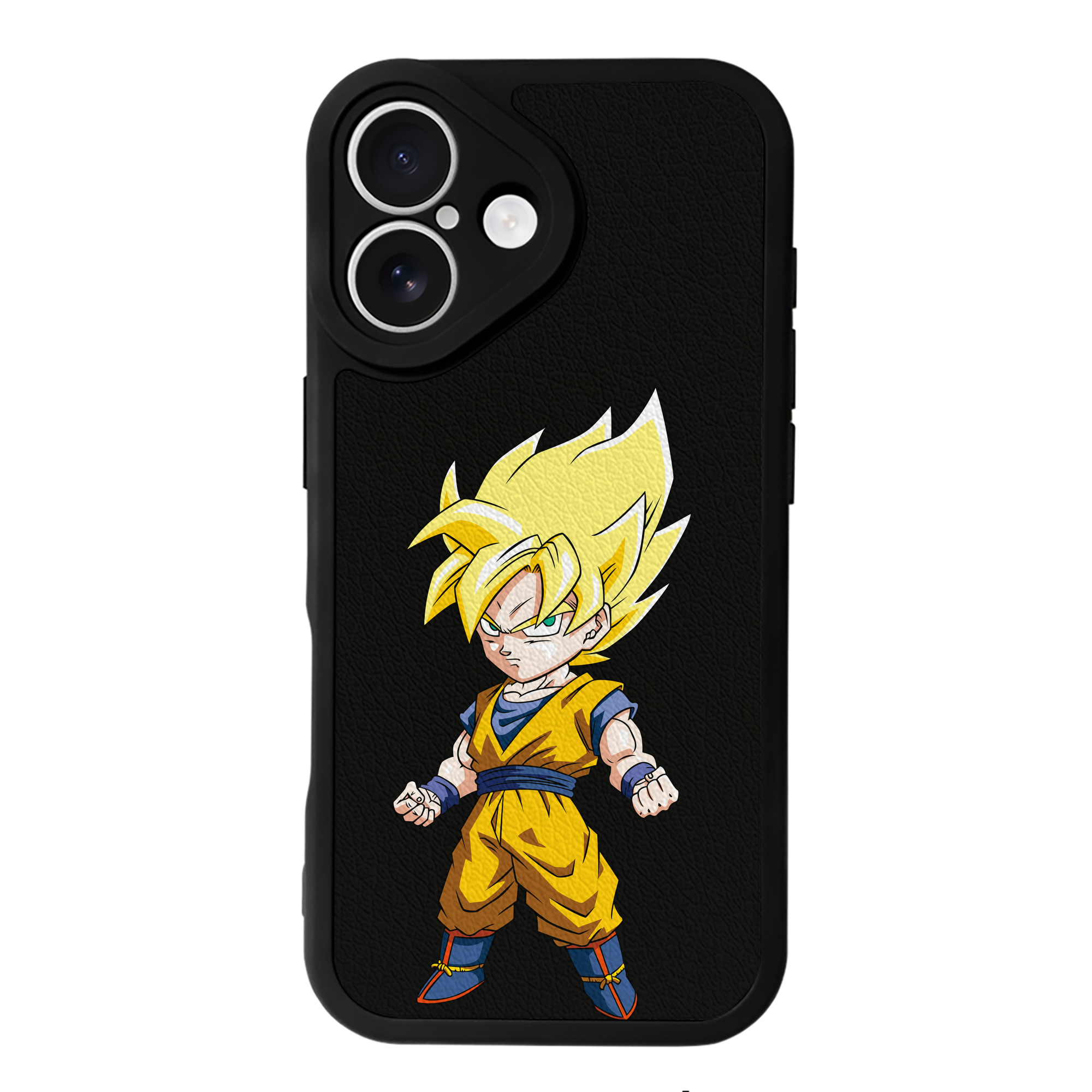 （画像用） ドラゴンボール 孫悟空（そん ごくう）Son Goku カカロット DRAGON BALL Kakarotto 【iPhone 16シリーズ対応】シリコンスマホケース（レザー調） 材質：シリコン